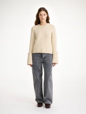 Tricotaje By Malene Birger Sorena Sweater Oyster Gray | RO_BB63784