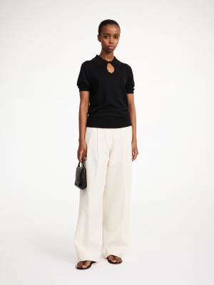 Tricotaje By Malene Birger Talallia Top Negrii | RO_BB36598
