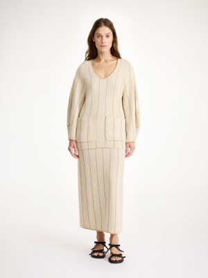 Tricotaje By Malene Birger Zoita Blouse Oyster Gray | RO_BB74933